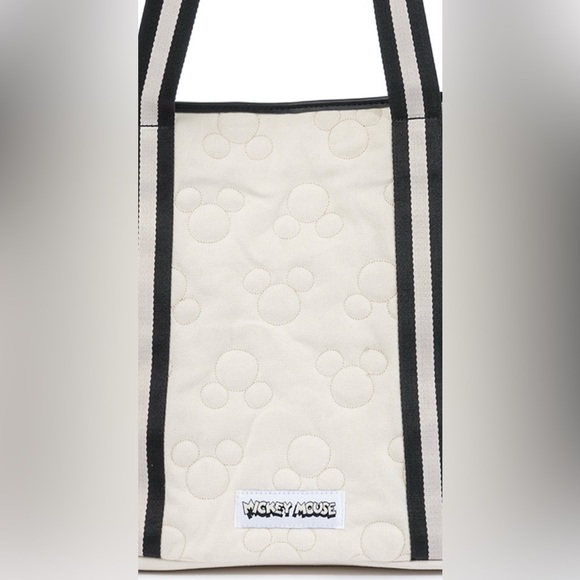 DISNEY MICKEY QUILTED TOTE BAG COLOR CREAM - Picture 7 of 11